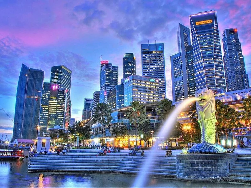 Merlion Park Singapore - singapore visitor visa from india ahmedabad